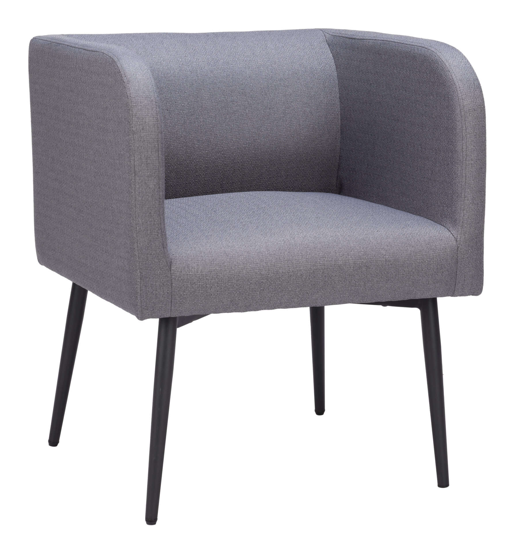 Gray Dining Chair with Steel Frame and Performance Fabric 1 Gray Dining Chair with Steel Frame and Performance Fabric