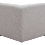 Modular Gray Corner Chair with Durable Poly Linen Upholstery 18 Modular Gray Corner Chair with Durable Poly Linen Upholstery