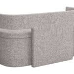 Gray Storage Bench with Hidden Compartment and Armrests 13 Gray Storage Bench with Hidden Compartment and Armrests