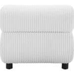 White Accent Chair with Channeled Fabric and Wood Legs 10 White Accent Chair with Channeled Fabric and Wood Legs