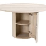 Round Mango Wood Dining Table with Hidden Storage Compartment 20 Round Mango Wood Dining Table with Hidden Storage Compartment