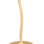 Gold Flower-Inspired Side Table with Curved Base and Textured Top 19 Gold Flower-Inspired Side Table with Curved Base and Textured Top