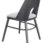 Gray & Black Mid-Century Modern Dining Chairs with Rubberwood Frame (Set of 2) 16 Gray & Black Mid-Century Modern Dining Chairs with Rubberwood Frame (Set of 2)