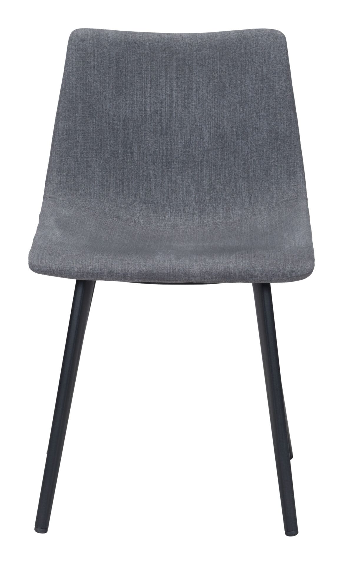 Modern Scoop Dining Chair with Steel Frame - Gray (Set of 2) 5 Modern Scoop Dining Chair with Steel Frame - Gray (Set of 2) - Image 5