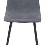 Modern Scoop Dining Chair with Steel Frame - Gray (Set of 2) 14 Modern Scoop Dining Chair with Steel Frame - Gray (Set of 2)