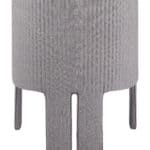 Slate Gray Modern Accent Chair with Armrest Support 17 Slate Gray Modern Accent Chair with Armrest Support