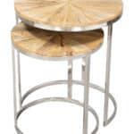 Natural Acacia Wood Coffee and Side Table Set (Set of 2) 13 Natural Acacia Wood Coffee and Side Table Set (Set of 2)
