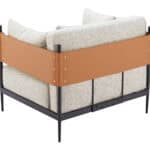 Industrial Gray Armchair with Steel Frame and Fabric Cushions 16 Industrial Gray Armchair with Steel Frame and Fabric Cushions