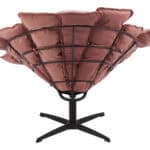 Velvet Swivel Accent Chair with Steel Base and Rubber Feet 11 Velvet Swivel Accent Chair with Steel Base and Rubber Feet