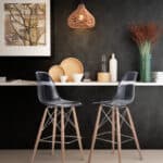 Teardrop Woven Ceiling Lamp with Adjustable Cord - Natural Finish 6 Teardrop Woven Ceiling Lamp with Adjustable Cord - Natural Finish