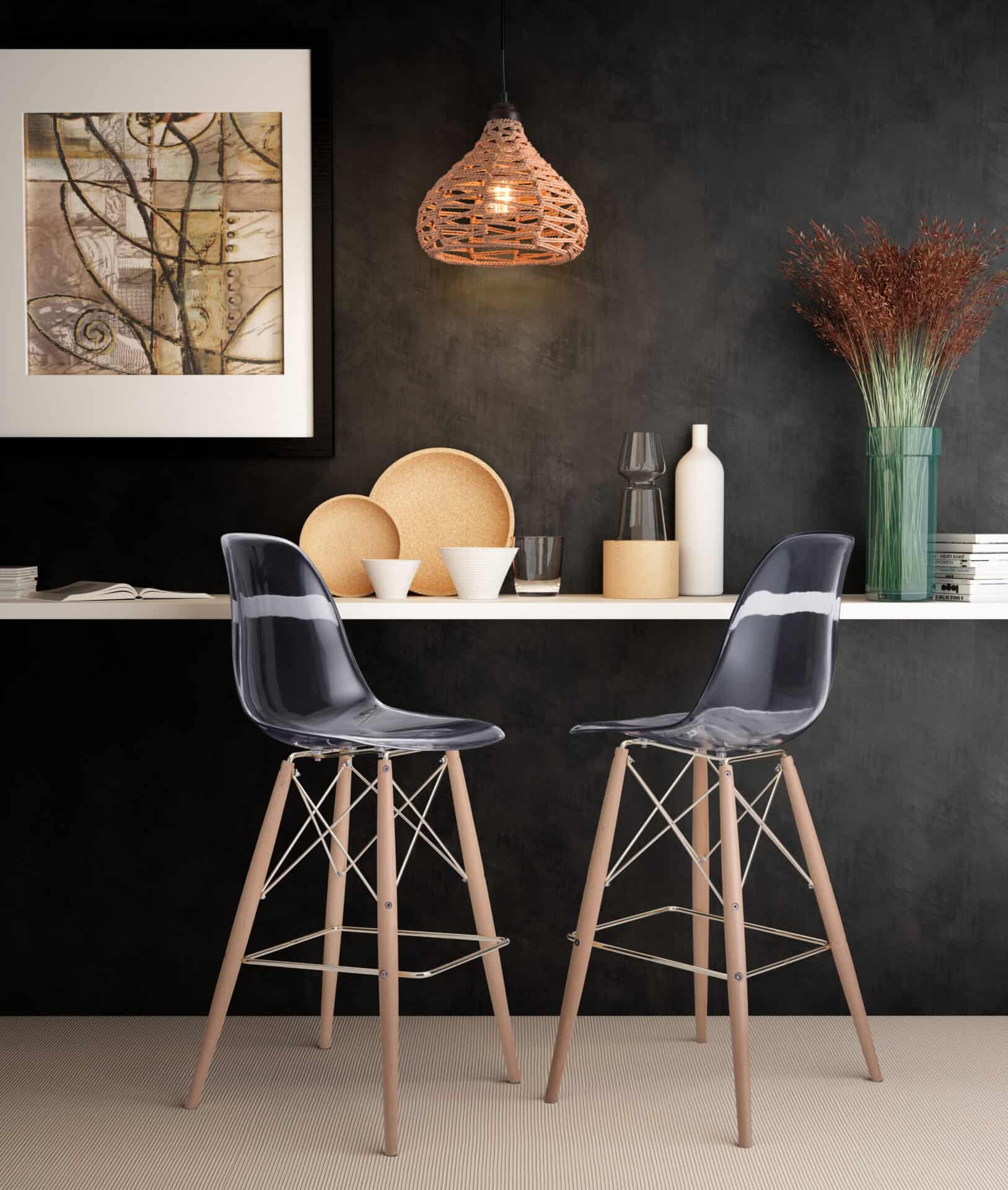 Teardrop Woven Ceiling Lamp with Adjustable Cord - Natural Finish 1 Teardrop Woven Ceiling Lamp with Adjustable Cord - Natural Finish