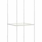 Modular Display Shelving System with Adjustable Glass Shelves and LED Light