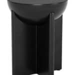 Black Mango Wood Round Side Table, Versatile for Any Style Decor 10 Black Mango Wood Round Side Table, Versatile for Any Style Decor