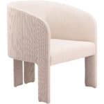Beige Accent Chair with Durable Polyester Fabric and Armrest Support 14 Beige Accent Chair with Durable Polyester Fabric and Armrest Support
