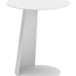 White Weather Resistant Aluminum Outdoor Side Table