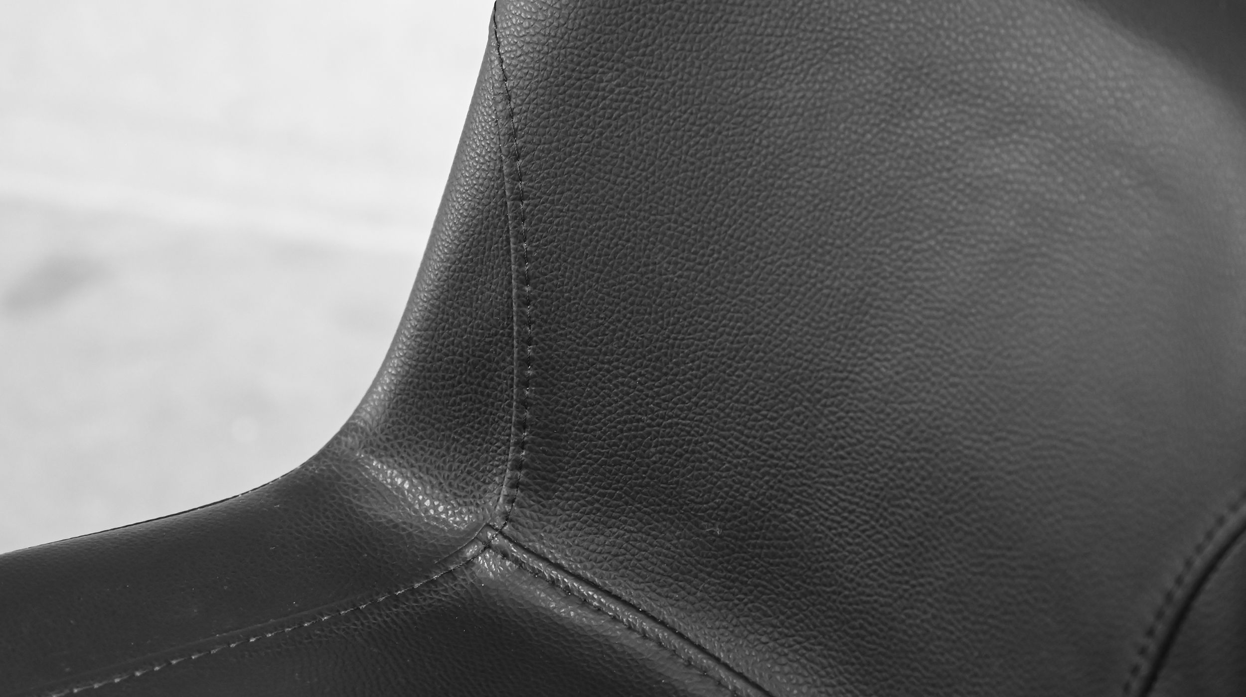 billy black leatherette dining chair black steel base