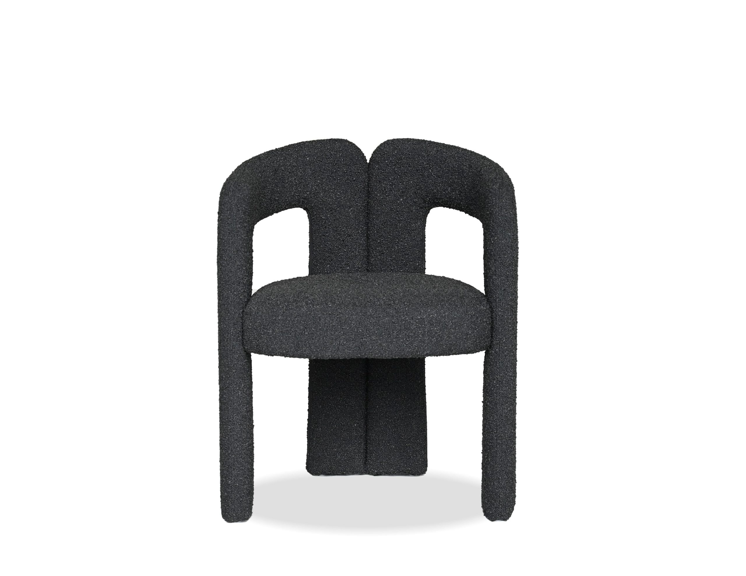 melrose armchair licorice boucle fabric