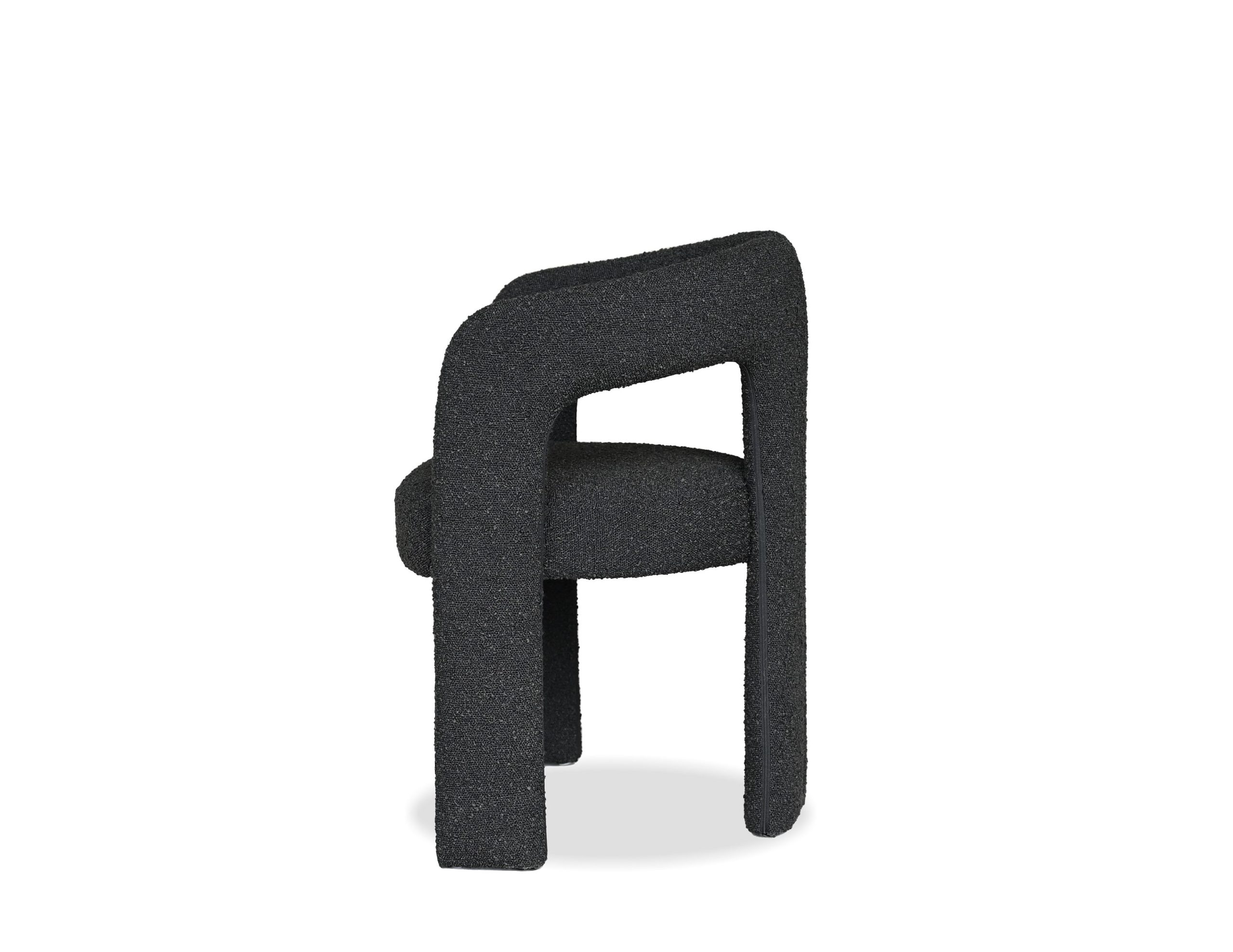 melrose armchair licorice boucle fabric