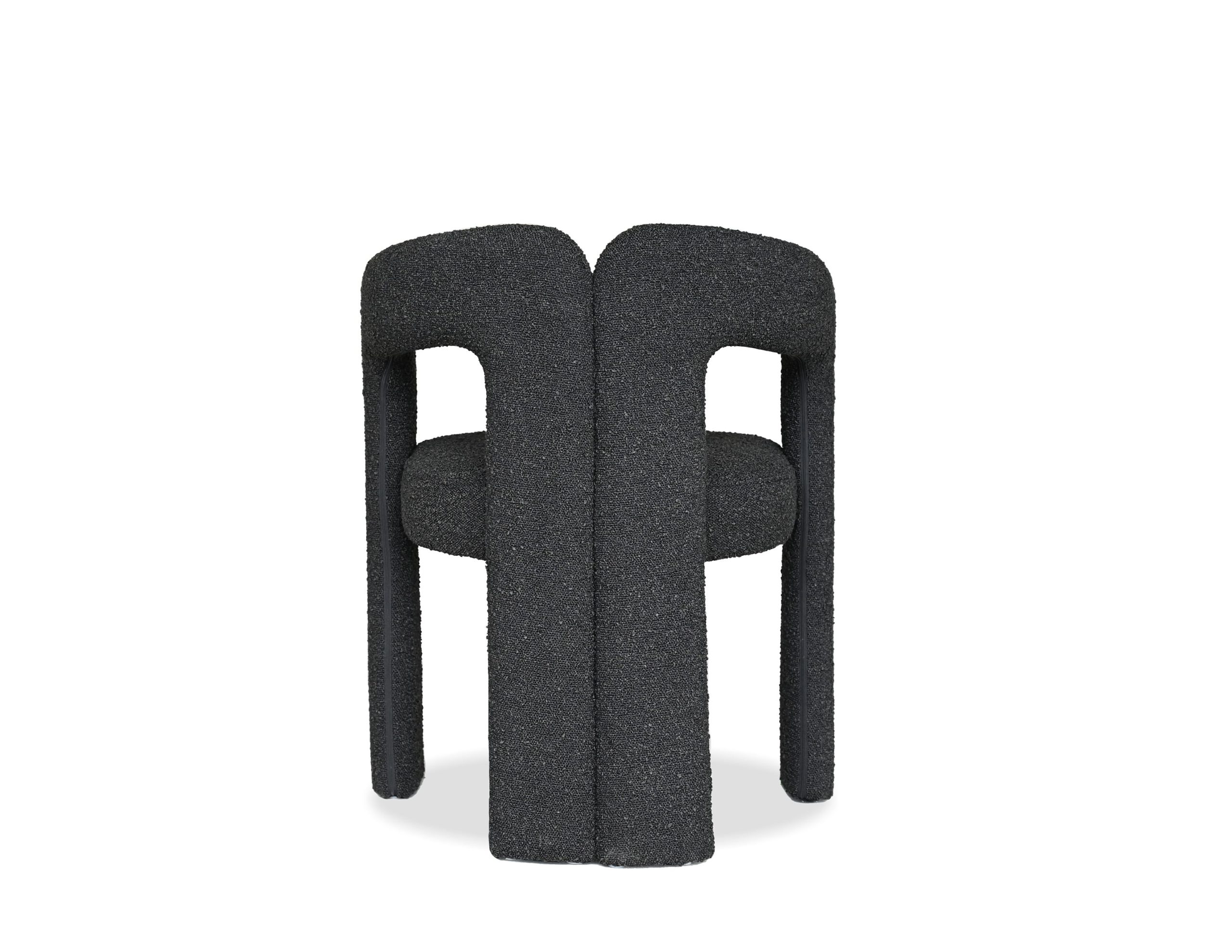 melrose armchair licorice boucle fabric