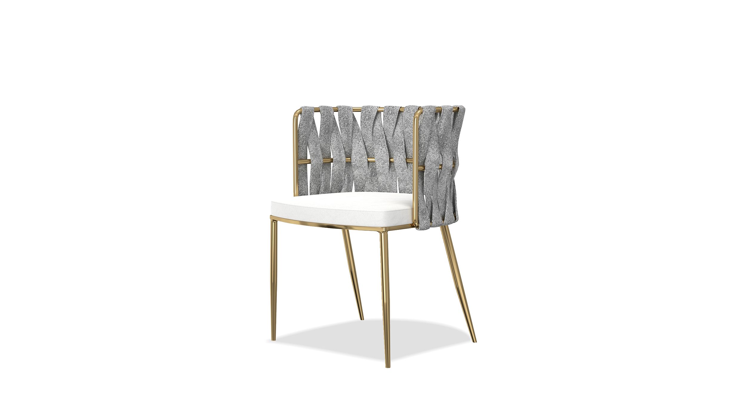 weaver leatherette dining armchair gold legs