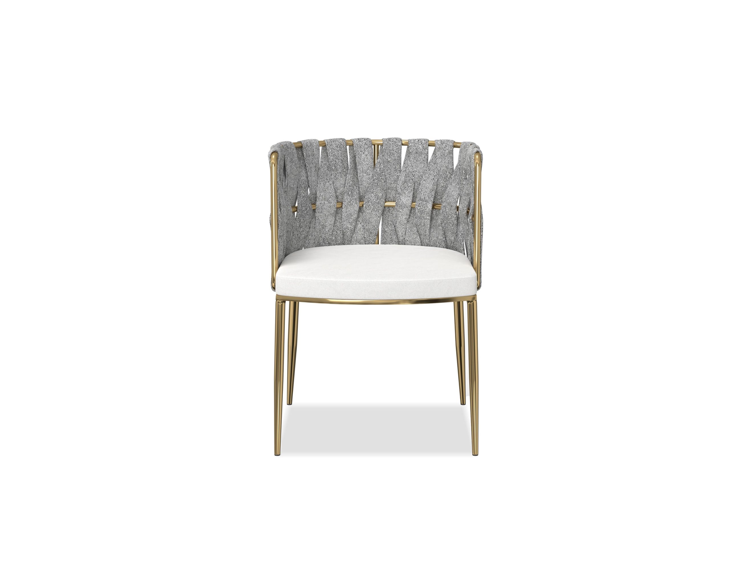 weaver leatherette dining armchair gold legs