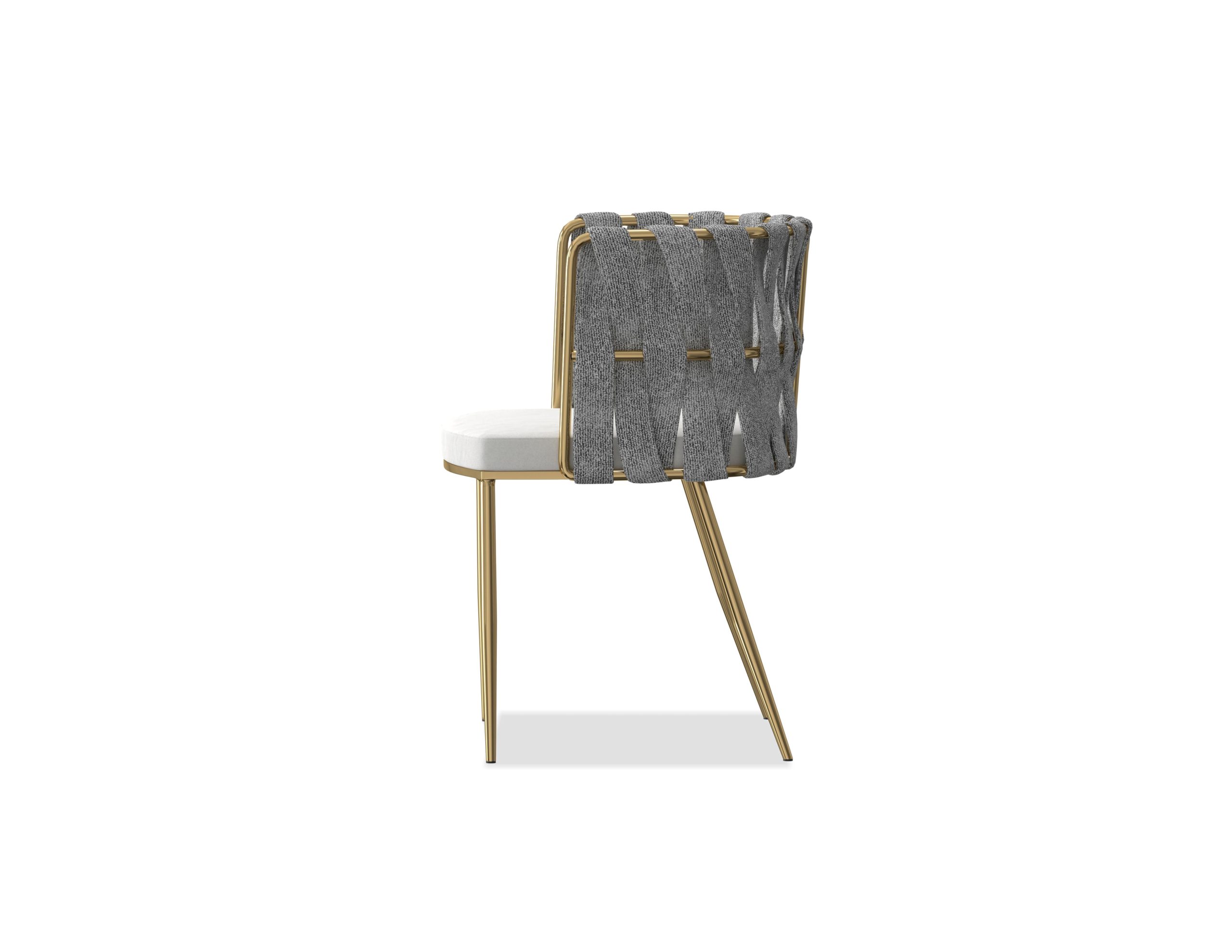 weaver leatherette dining armchair gold legs