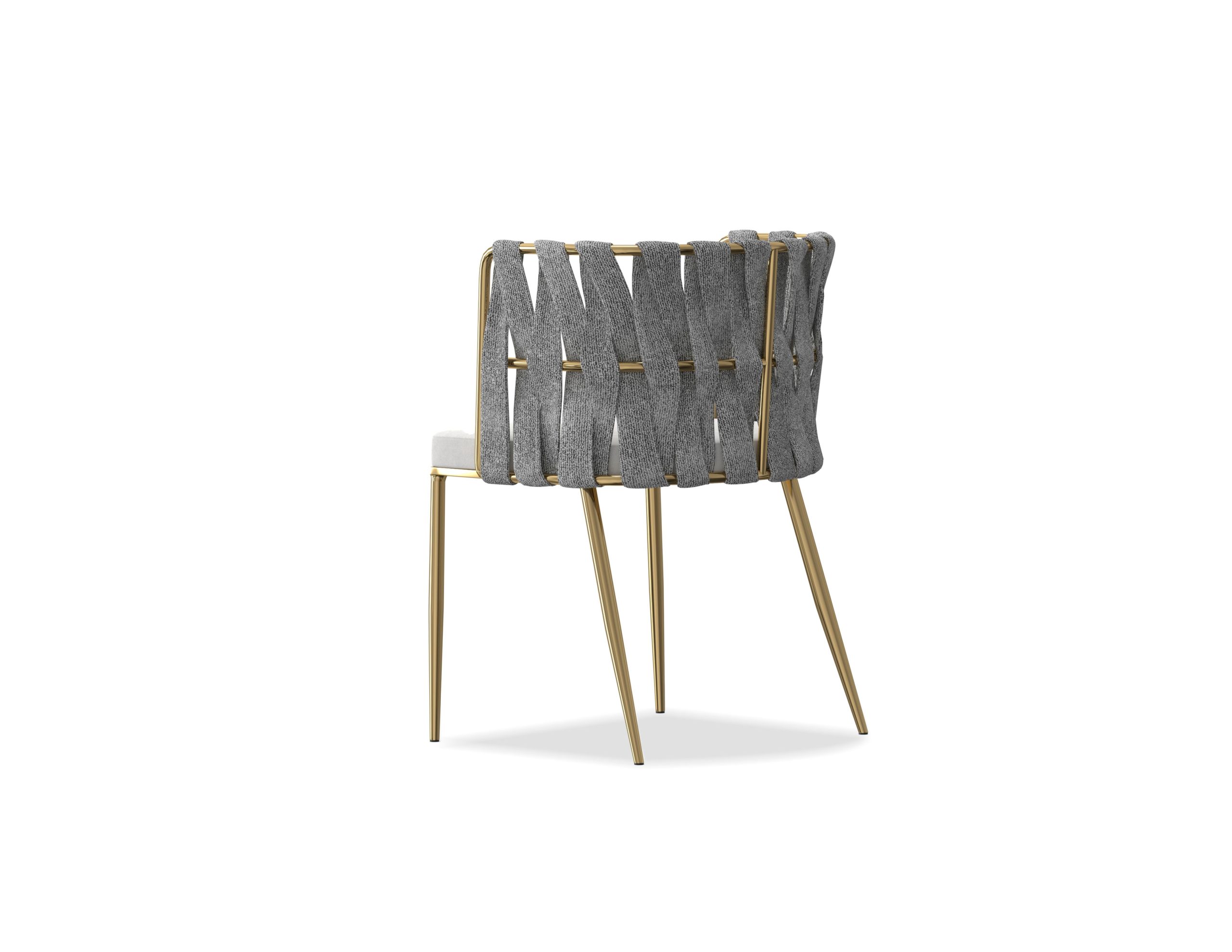weaver leatherette dining armchair gold legs