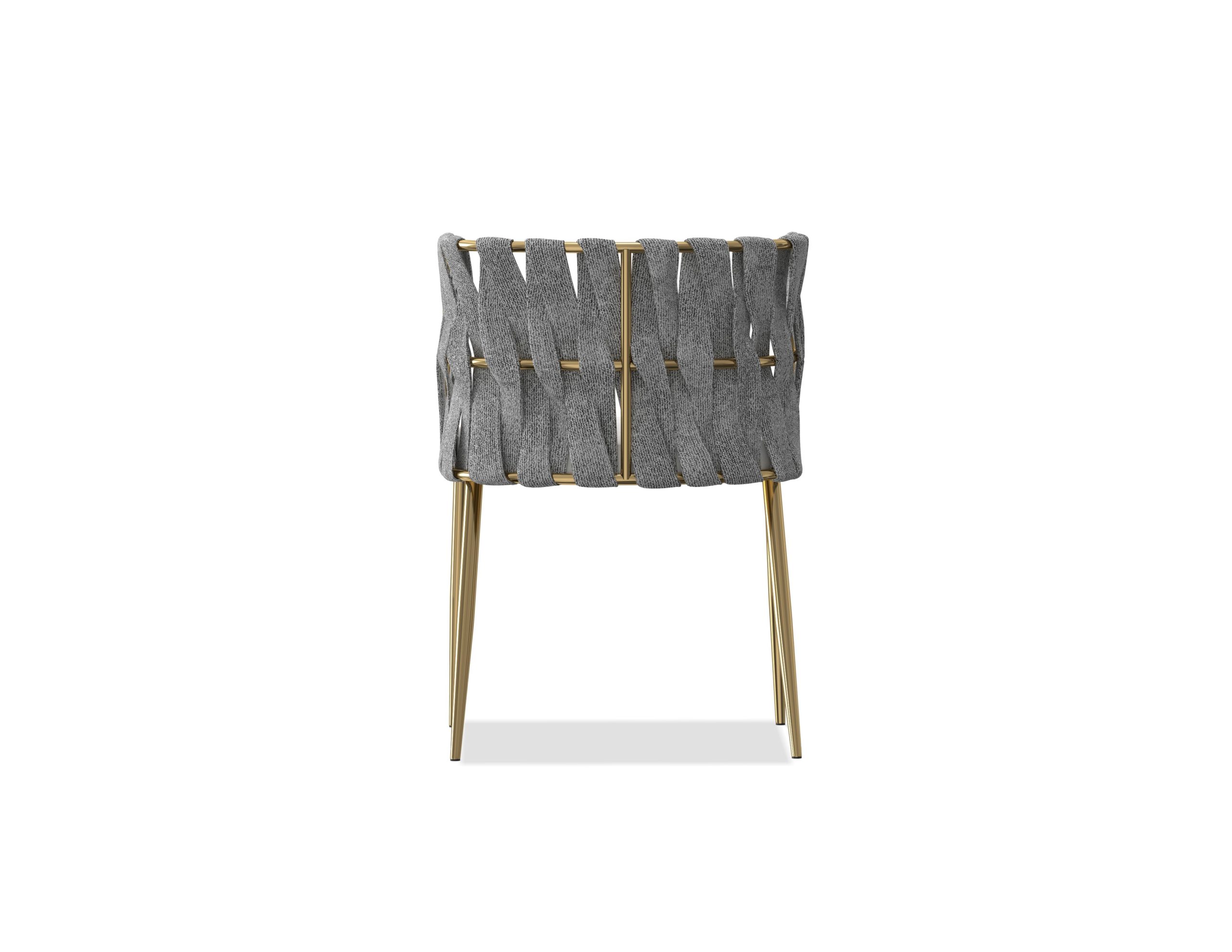 weaver leatherette dining armchair gold legs