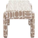 Gray Upholstered Bench with Wood Frame and Rubber Feet Protection 8 Gray Upholstered Bench with Wood Frame and Rubber Feet Protection