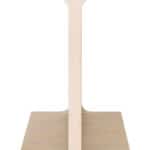 Natural Mango Wood Side Table with Rectangular Top and Rubber Feet 11 Natural Mango Wood Side Table with Rectangular Top and Rubber Feet