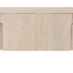 Natural Wood Entertainment Stand with French Doors and Shelving 13 Natural Wood Entertainment Stand with French Doors and Shelving