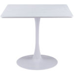 Modern Industrial Square Dining Table Neutral White Finish for 4 9 Modern Industrial Square Dining Table Neutral White Finish for 4