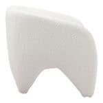 Modern White Shearling Accent Chair with Armrest Support 11 Modern White Shearling Accent Chair with Armrest Support