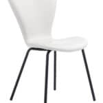White Mid-Century Modern Faux Leather Dining Chair (Set of 2) 12 White Mid-Century Modern Faux Leather Dining Chair (Set of 2)