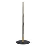 Black Metal LED Table Lamp with Round Base and Switch