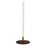 Black Metal LED Table Lamp with Round Base and Switch
