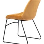 Yellow Velvet Dining Chair with Steel Frame (Set of 2) 14 Yellow Velvet Dining Chair with Steel Frame (Set of 2)