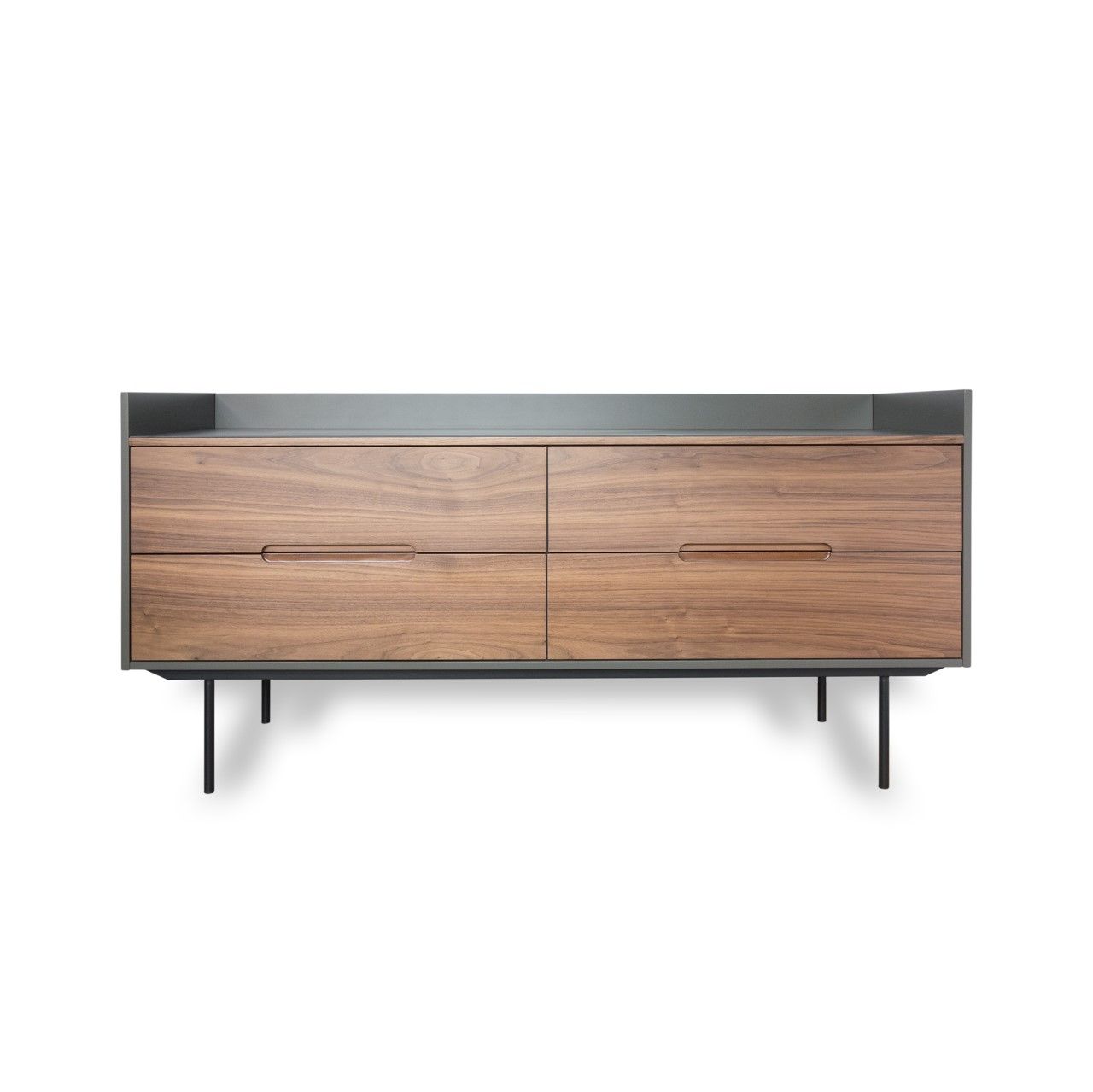 slater low walnut buffet with slate ceramic top