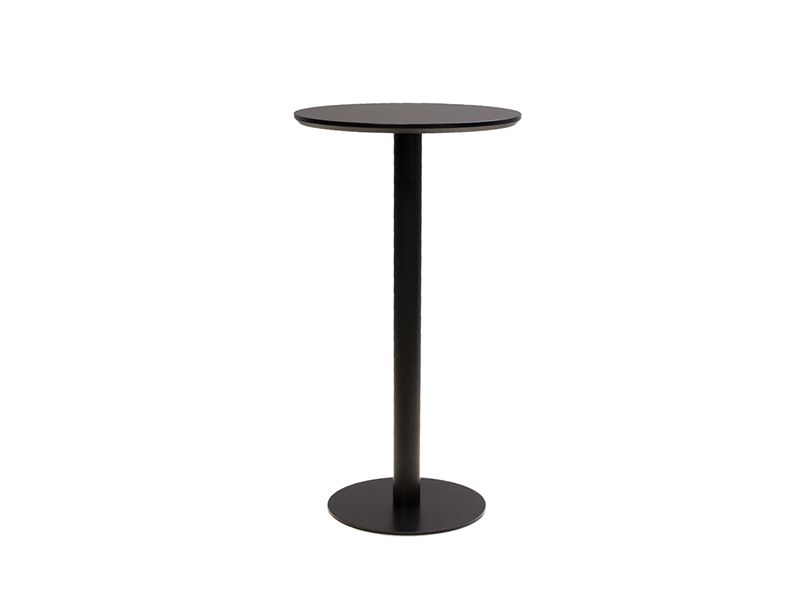 halfpint black round commercial bar table