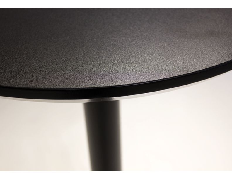 halfpint black round commercial bar table