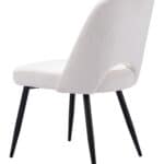 Ivory Shearling Style Dining Chairs with Steel Legs (Set of 2) 21 Ivory Shearling Style Dining Chairs with Steel Legs (Set of 2)