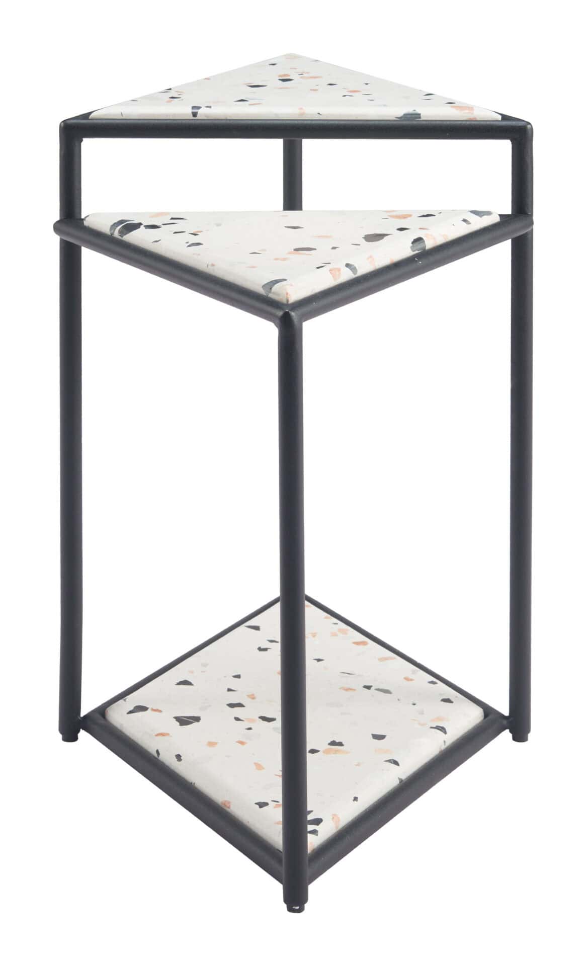 Multicolor Nesting Side Tables with Steel Legs (Set of 3) 2 Multicolor Nesting Side Tables with Steel Legs (Set of 3) - Image 2