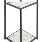Multicolor Nesting Side Tables with Steel Legs (Set of 3) 8 Multicolor Nesting Side Tables with Steel Legs (Set of 3)
