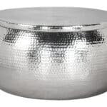 Modern Glam Round Aluminum Coffee Table 12 Modern Glam Round Aluminum Coffee Table