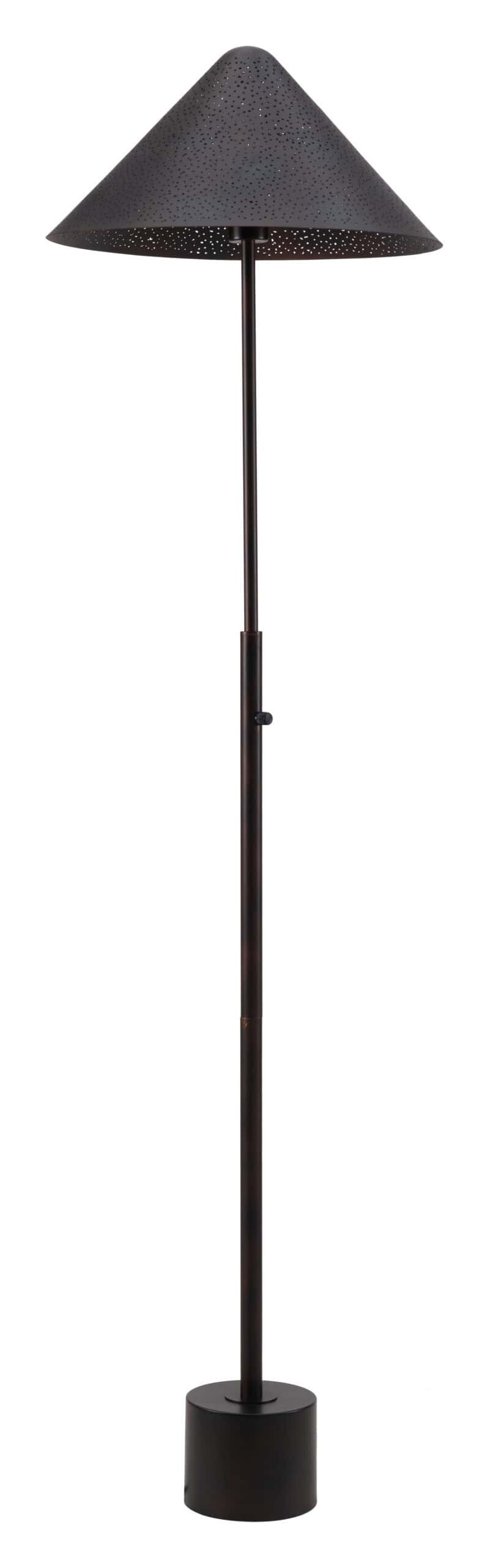 Industrial Bronze Floor Lamp with Dimmable Rotary Switch 9 Industrial Bronze Floor Lamp with Dimmable Rotary Switch