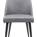 Modern Gray Armless Dining Chairs with Steel Frame (Set of 2) 10 Modern Gray Armless Dining Chairs with Steel Frame (Set of 2)