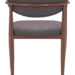 Industrial Steel Dining Chair with Performance Fabric Upholstery Truffle Gray (Set of 2) 15 Industrial Steel Dining Chair with Performance Fabric Upholstery Truffle Gray (Set of 2)