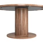 2-in-1 Round Dining and Poker Table with MDF Frame