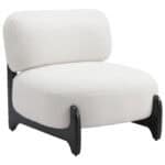 Plush Sherpa Accent Chair with Ash Wood Base 13 Plush Sherpa Accent Chair with Ash Wood Base