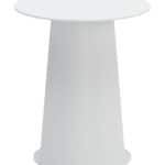 White Weather Resistant Aluminum Outdoor Side Table